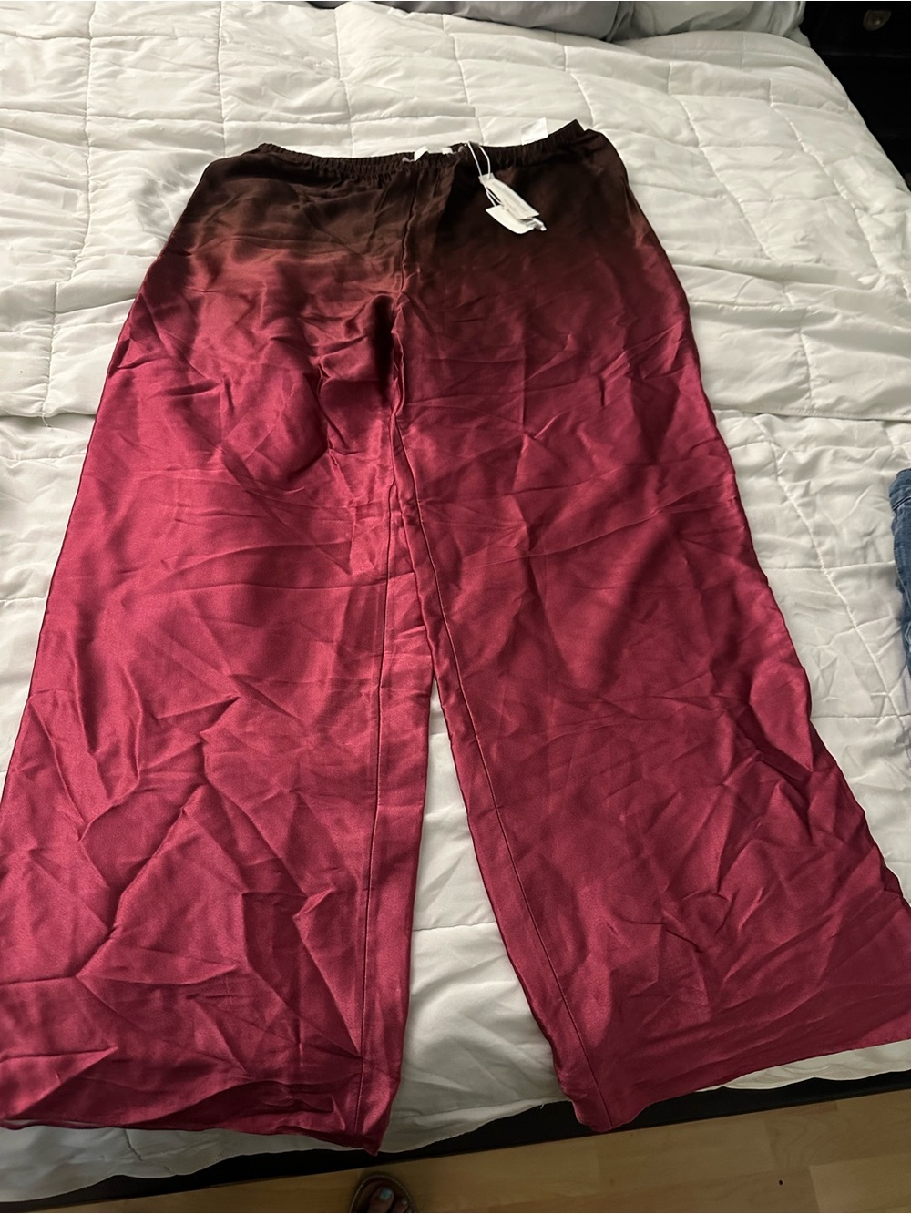 Vince wide leg ombré satin pants - Picture 4 of 4